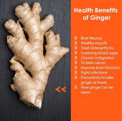 health benefits of ginger